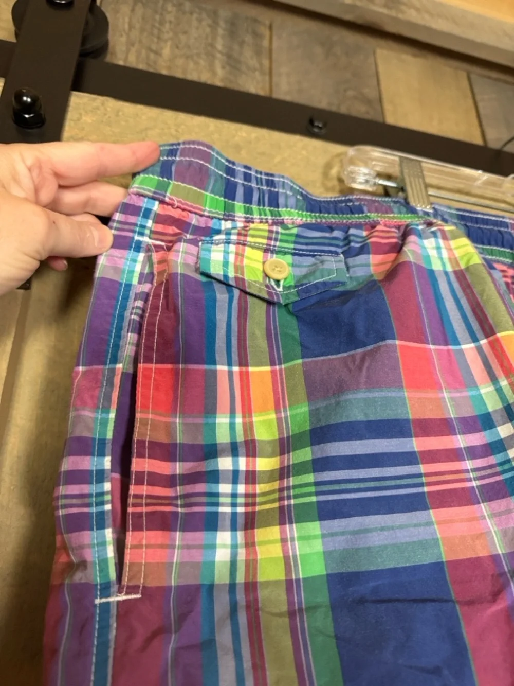 Vintage Polo Ralph Lauren multicolor plaid swim trunks Size 4XB / 4X